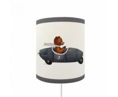 Abat-Jour Ours En Voiture Lilipouce Gris 25 cm - Suspensions et plafonniers