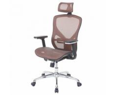 Chaise de bureau HWC-A61 chaise pivotante, fonction glisse, tissu ISO9001 ~ mandarine/mandarine - Sièges et fauteuils de bureau