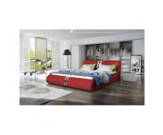 JUSTyou CALLISTO Lit rembourré 155x239x83 Rouge - Canapés