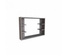 Miroir salle de bain gris L80 LONG ISLAND - Miroir