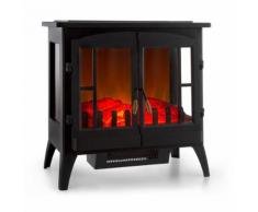Klarstein Innsbruck Cheminée électrique effet flammes chauffage réglable 1000/2000W thermostat - noir - Chauffage et ventilation