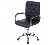 Fauteuil de bureau Blackpool, chaise pivotante, fauteuil directorial, similicuir noir - Sièges et fauteuils de bureau