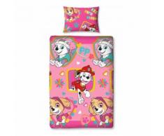 La Pat' Patrouille Forever - Housse de couette réversible - Enfant (Lit double) (Rose) - UTKB940 - Linge de lit