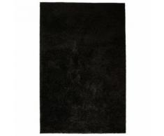 Homgeek Tapis à poils Longs pour Chambre ou Salon 120 x 170 cm Noir - Textile séjour