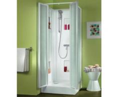 Leda - Cabine de douche Izi Box carré verre granité 80 x 80 cm - L11IZ887 - Installations salles de bain