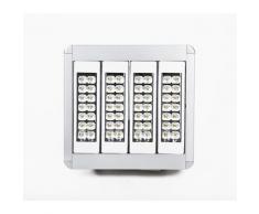 Projecteur LED grande hauteur 160W 376 mm X 395 mm X 95 mm angle 60° 16000lm IP65 4000K, blanc neutre lumière du jour équerres ajustables et câbles 3m inclus - Suspensions et plafonniers