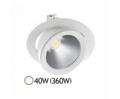 Spot Led escargot COB 40W (360W) encastrable orientable Blanc jour 4000°K - Équipements électriques pour luminaire