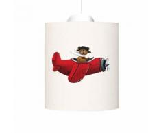 Suspension Ours En Avion Lilipouce Rouge 35 cm - Suspensions et plafonniers