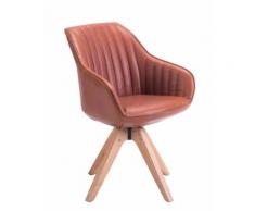 DUNE Chaise Design scandinave pivotante (Havana) - Chaise
