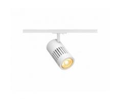 Structec led 24w pour rail monophasé, blanc, 3000k, 60°, sans rail - Suspensions et plafonniers