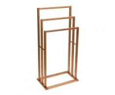 Porte serviette en bois - 3 portants - Accessoire de sallle de bain - Objet à poser