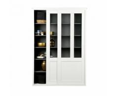 Vaisselier en bois 2 portes coulissantes Vince - Couleur - Blanc - Vaisseliers