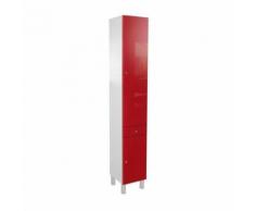 CORAIL Colonne de salle de bain L 30 cm - Rouge brillant - Meubles de salle de bain