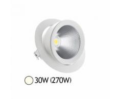Spot Led escargot COB 30W (270W) encastrable orientable Blanc jour 4000°K - Équipements électriques pour luminaire