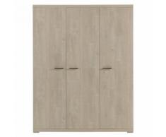 Armoire 3 portes battantes - ETRA - L 165 x l 58 x H 210 - Armoire
