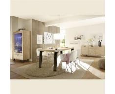Nouvomeuble - Salle à manger complète moderne couleur bois clair jace - Tables salle à manger