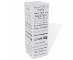 Porte-Parapluie pour Cannes Bâtons Acier Blanc Carré 48,5 cm - Objet à poser
