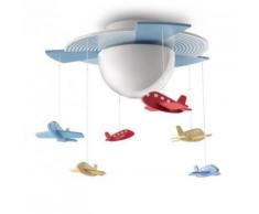 PHILIPS 401535516 AVIGO PLAFONNIER LUMINAIRE POUR ENFANT BOIS MULTICOLORE 1 X 15 W - Suspensions et plafonniers