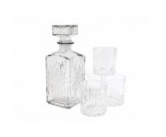 Coffret carafe à whisky en verre avec 4 Verre - Accessoire cave à vin
