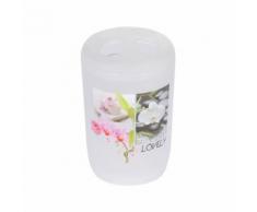 gobelet porte brosse a dent plastique lovely - Accessoires de bain