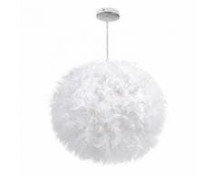 Blusea Chambre Chambre à coucher Enfant Décore la salle d'exposition Style de personnalité Décoration simple Lampe à boule de plumes - Lampes