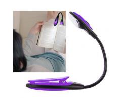 Lampe de lecture flexible LED pour livre, bricolage... Violet - Ampoules à LEDs