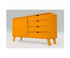 Buffet scandinave viking bois, Couleur: Orange - Buffets