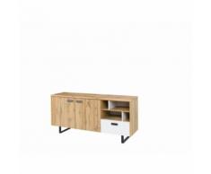 Buffet, bahut, enfilade petit modèle OAK. Meuble design et tendance pour votre salon ou salle à manger. Design type industriel - Buffets
