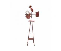 GIROUETTE en fer à POSER statue corbeau - 167 cm - Objet à poser