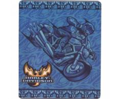 plaid harley davidson moto bleu 150cm ideal canapé salon - Textile séjour