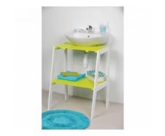 Meuble sous lavabo vert - Meubles de salle de bain