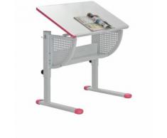 Bureau enfant SMILE réglable en hauteur + inclinable rose / blanc hjh OFFICE - Sièges et fauteuils de bureau