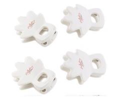 Clips ''Helping Hand'' pour rideaux de douche x4 - Accessoires salles de bain et WC