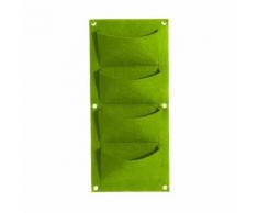 Walmeck Sacs de Culture 1/4/7/16/18/25 Poches Feutre Suspendus Grandir Sacs Jardinière Verticale de Montage Mural pour Yard Garden Home Decoration - Boite de rangement