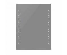 Miroir de Salle de Bain Miroir de Douche 60 x 80 cm avec Lumières LED - Objet à poser