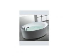 Baignoire îlot balneo ovale PANERMOS 170*120 cm - Installations salles de bain