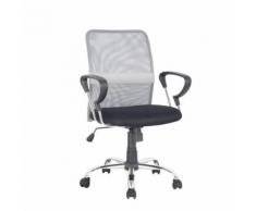 Chaise de bureau pivotante Santi Grise/Noire - Sièges et fauteuils de bureau