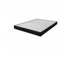 Sommier tapissier 160x200 Omega simili noir 2x17 lattes - Sommiers