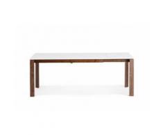 Table à manger extensible en bois blanc - Tables salle à manger