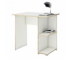 Bureau enfant adulte MDF décor blanc et chêne sonoma - Bureaux