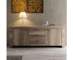 Nouvomeuble - Enfilade contemporaine couleur chêne loggia - Buffets