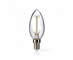 Nedis LEDBFE14CAN Rétro ampoule LED E14 Bougie 2,5 W 250 Lm - Lampes