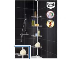 Etagère téléscopique en inox angle de salle de bain - Accessoires de bain