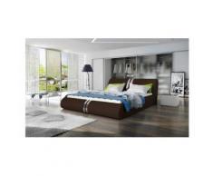 JUSTyou CALLISTO Lit rembourré 195x239x83 Brun - Canapés