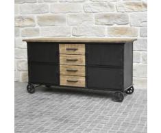 Meuble de Cuisine Salon Bahut Buffet Enfilade Inclus Fer Bois - Buffets
