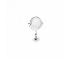 Miroir salle de bain vanitys - métal chrome 15x26 cm lumiere leds x5 - Miroir