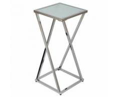 Moyenne sellette acier chromé - SQUARE - Tabourets