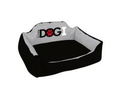 Grand panier moelleux pour chien - 63 x 51 cm - Dogi noir - Objet à poser