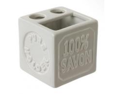 Porte brosse à dents 100% savon - Céramique - Beige - Accessoires de bain