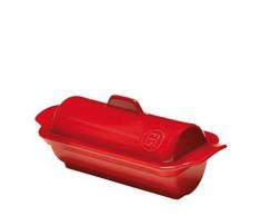 Emile henry eh345865 terrine foie gras médaillon céramique rouge grand cru 24,5 x 10,5 x 10 cm - Ustensiles